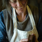 Patia Davis making a screw-top jar at Wobage Farm 2016